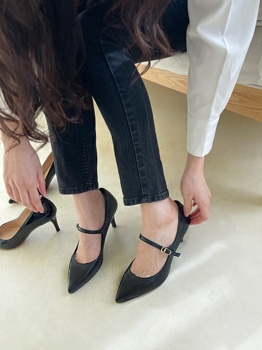 Gina Mary Jane Pumps_Black 5/6/7/8cm ODR219234