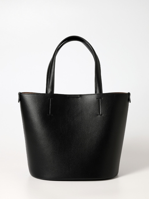 [에어팟 파우치증정]Vegan leather Handle Bucket bag_Black