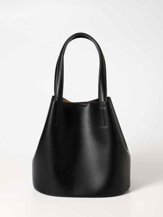 [에어팟 파우치증정]Vegan leather Handle Bucket bag_Black