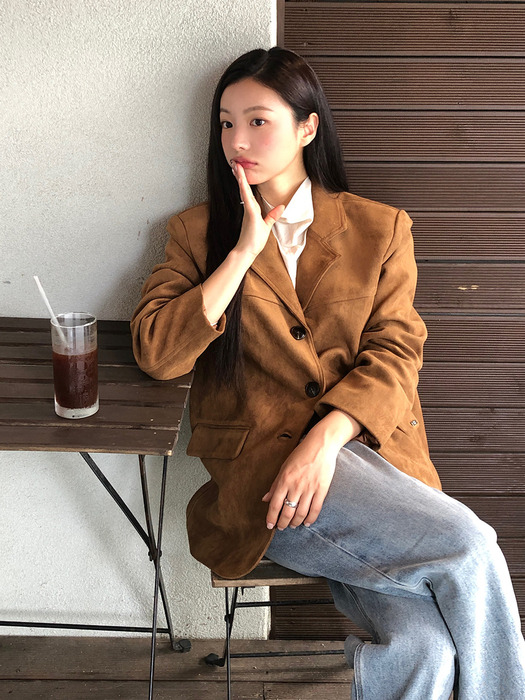 [단독] 스웨이드테일러드자켓 JYJK729B