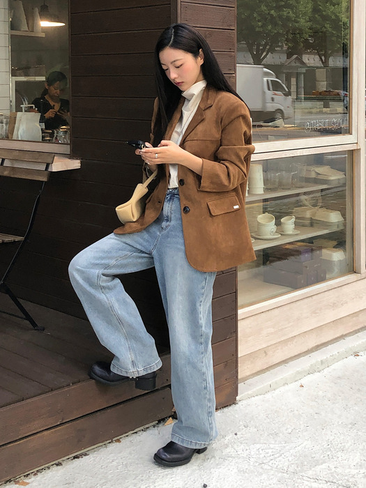 [단독] 스웨이드테일러드자켓 JYJK729B