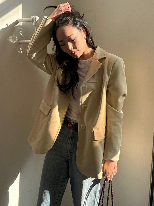 [단독] 스웨이드테일러드자켓 JYJK729B