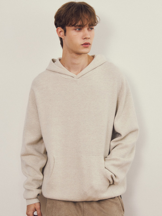 Always Fingerhole Wool Knit Hoodie 3COLOR