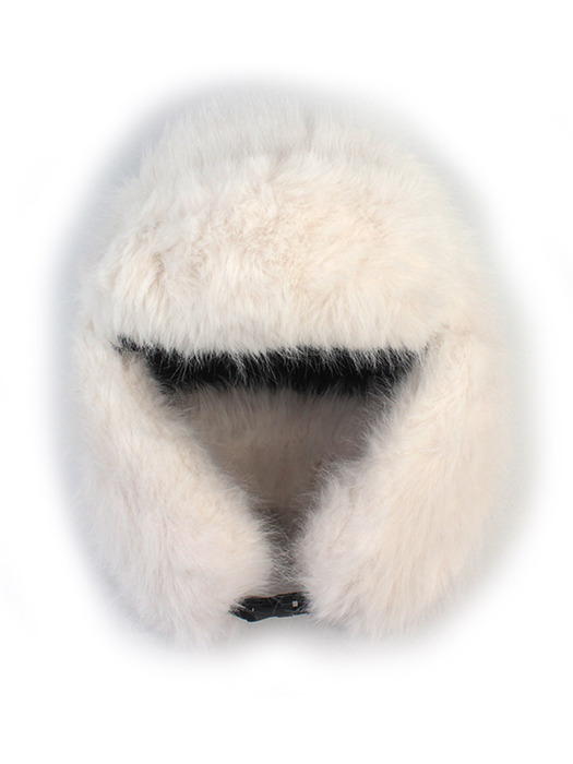 Fur White Aviator Hat 에비에이터햇