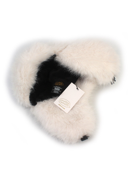 Fur White Aviator Hat 에비에이터햇