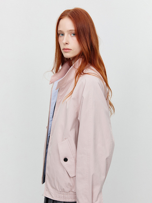 UNISEX MODERN HARRINGTON JACKET LIGHT PINK_UDJU5A111P1