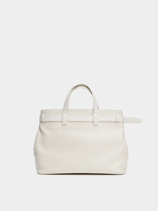BELT TOTE BAG, CREAM