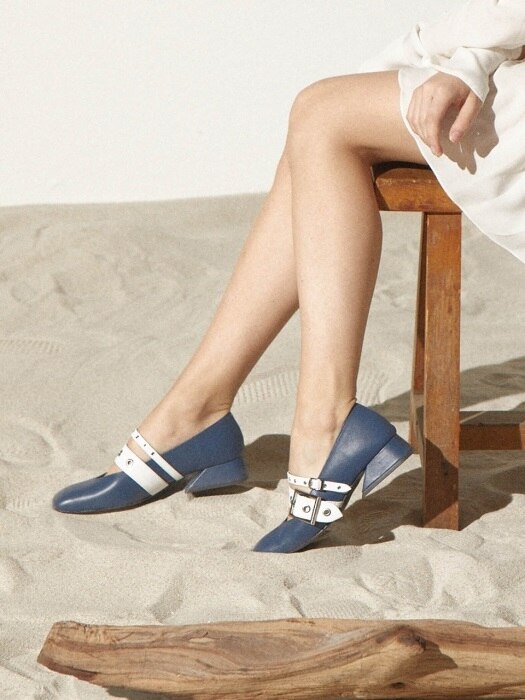 Annette loafer / YS7-F071 / Navy+Whit