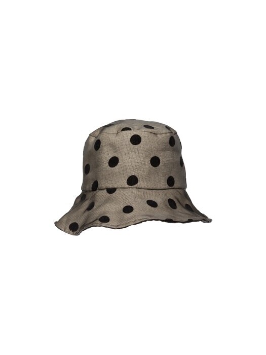 See-through dot bucket hat(Reversible)
