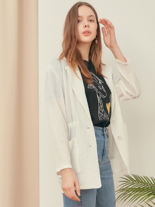 STRING SUMMER JACKET-WH