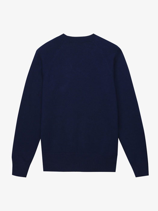 [Authentic] Contrast Texture V Neck Sweater(143)(AFPM1937502-143)