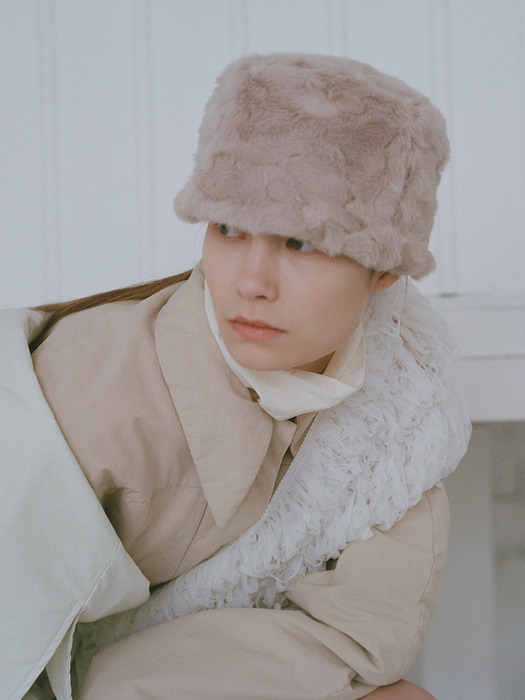 LOW LAMPSHADE HAT_BEIGE
