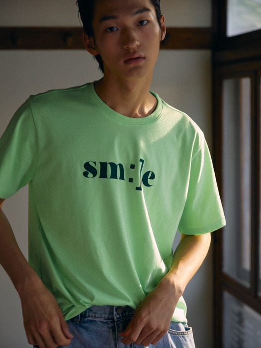 SM:]E PRINTED T-SHIRT NEON GREEN