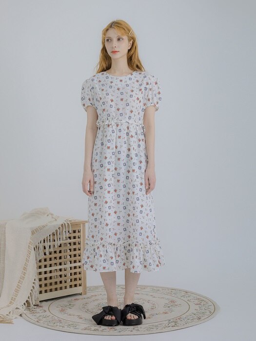 Florence raffle dress (white)