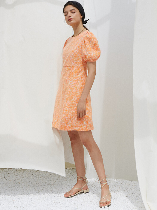 INES DRESS, ORANGE