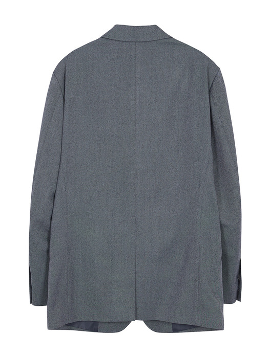 Oversized Single Jacket in Grey_VW0AJ1750