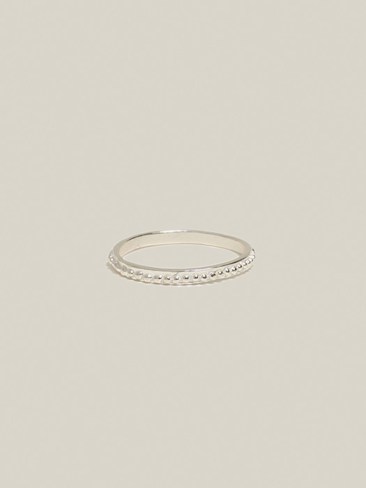 Layered dot Ring _ silver