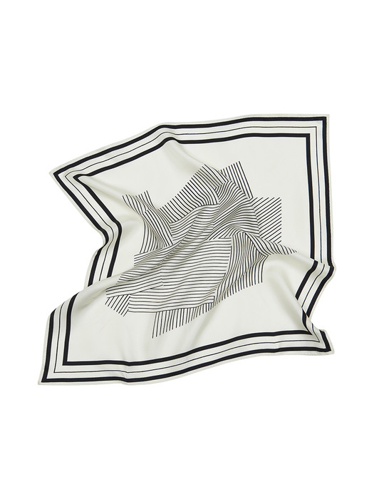 SHAPE SCARF_NATURAL WHITE