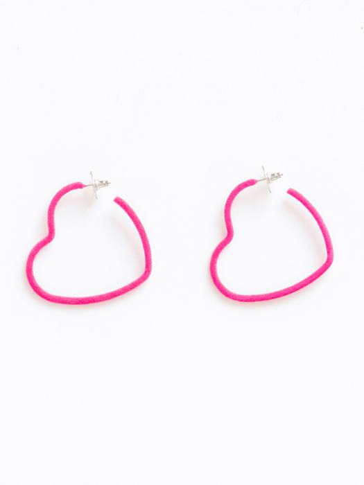 Fuchsia heart earrings_B206AIW004PK