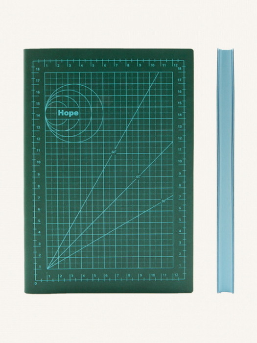 Signature Mathematical Grid Notebook (A5 Size, 3 Colors)