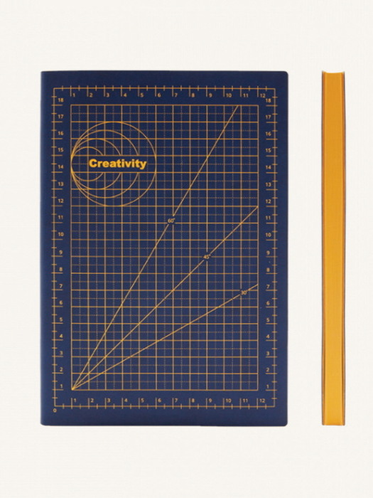 Signature Mathematical Grid Notebook (A5 Size, 3 Colors)