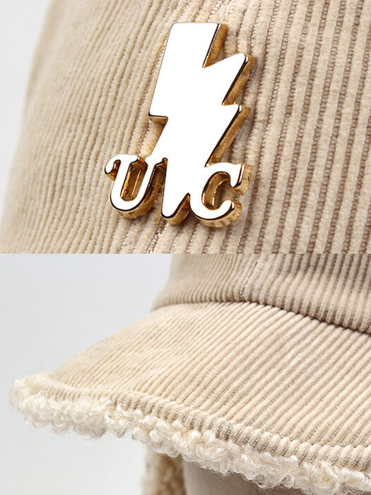 Thunder Ivory Corduroy Earflap Cap 귀달이모자