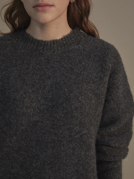 Soft crumb knit (Dark gray)