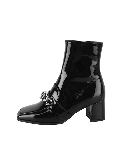 [리퍼브][225~250]Dalia Jewel Ankle Boots/B6005/EBK