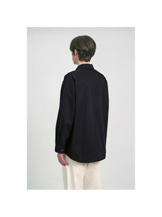 raglan over shirts_CWSAM21005BKX