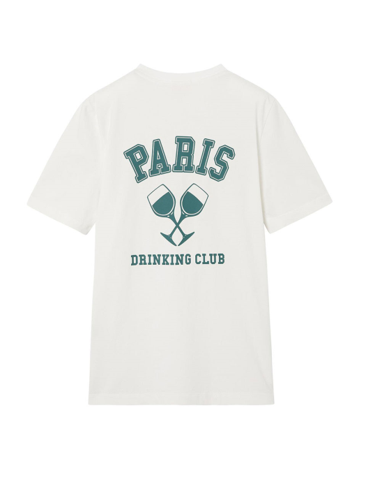 [Quotidien] Paris Drinking Club Short Sleeve Tee (Black) VLTS1B911WT