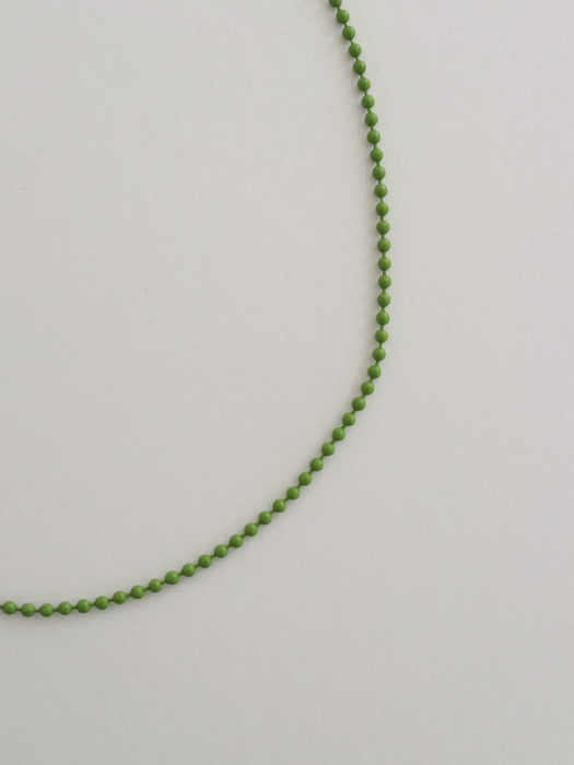 ball chain necklace - green