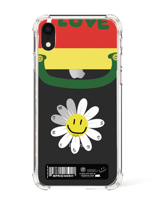 case_492_I LOVE U M flower_bumper clear case