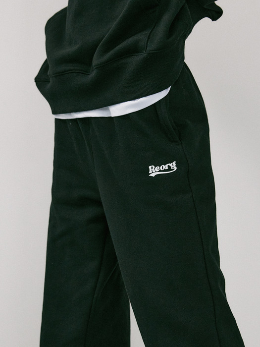 NUE REORG WAVY LOGO JOGGER PANTS BLACK