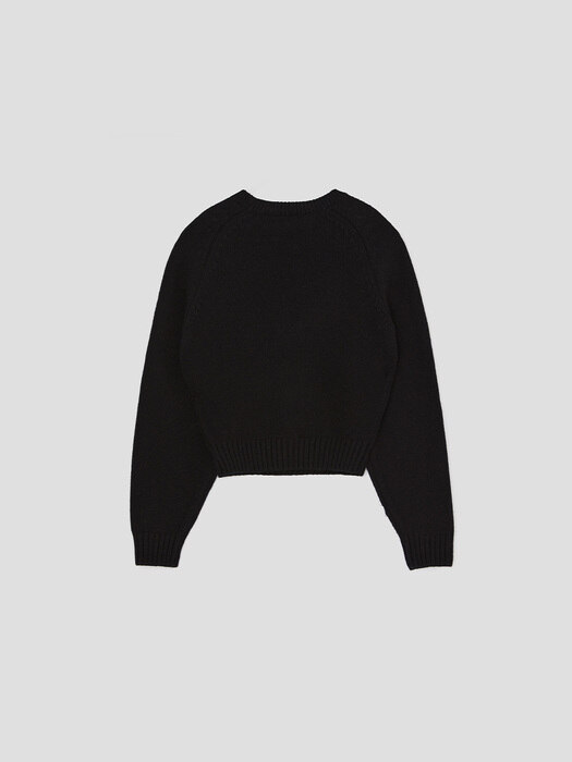 SIGNATURE ROUND-NECK KNIT (BLACK)