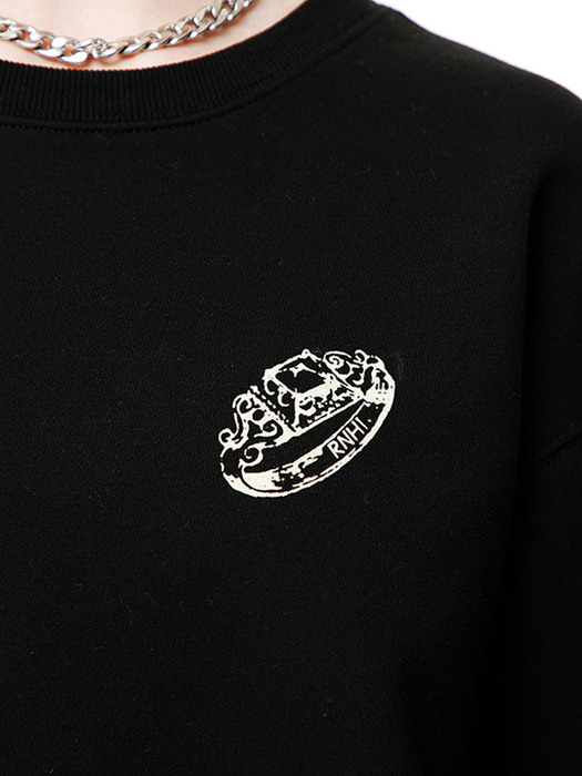 VINTAGE RINGS COLLECTION SWEAT SHIRT [BLACK]