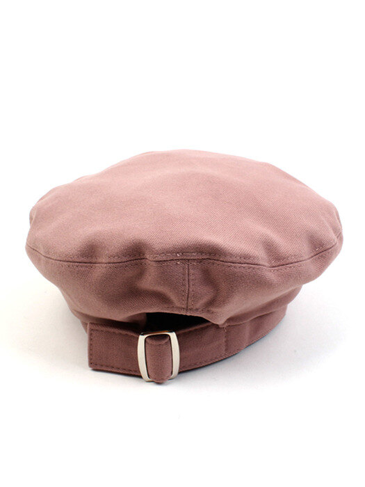 Belted Pink Wool Beret 울베레모