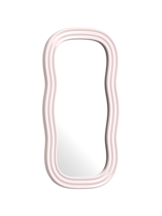 Wave Mirror (Pastel Pink / Medium)