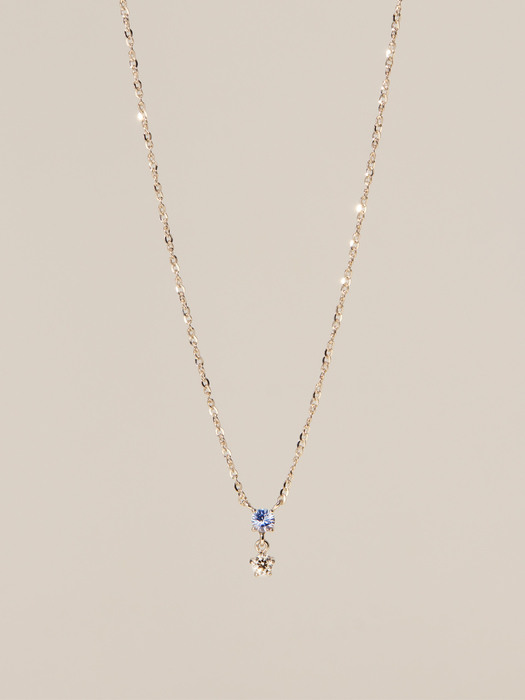 14k Fancy Sapphire Combi Necklace