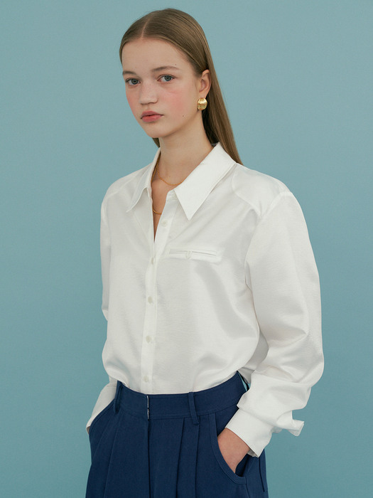 of silky shirts_white