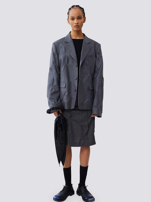 ADER ERROR아더에러]Crumple blazer Grey