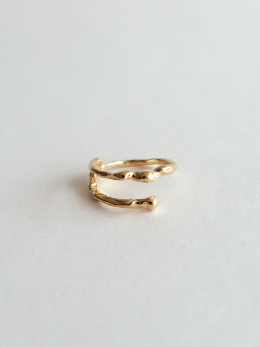 Baby twig ring [siler/gold]
