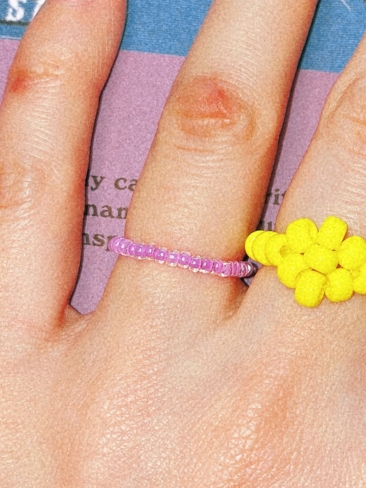 Purplesoda Fine Color Beads Ring 비즈반지