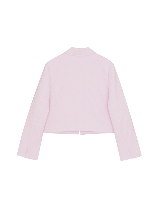 [EXCLUSIVE] Cropped Blouson Jacket / Light Pink