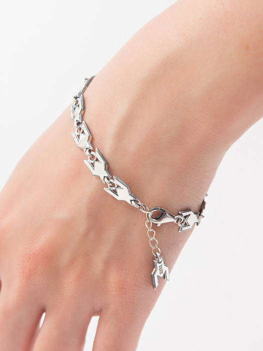 Houndstooth Bracelet (silver)