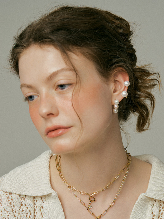 Triple pearl Earrings