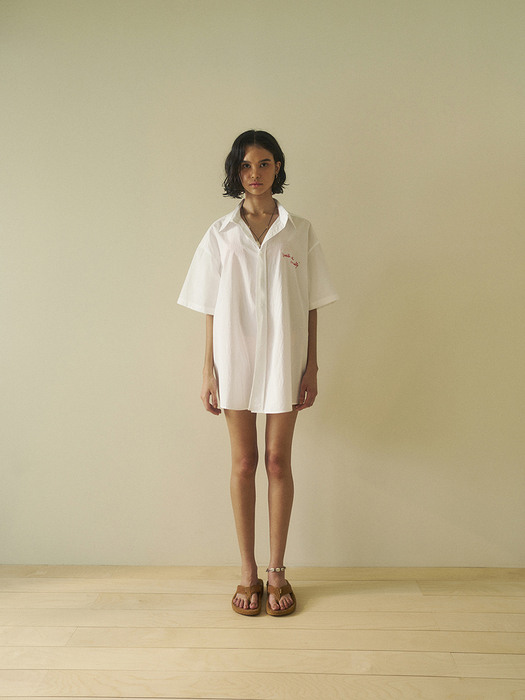 Summer Overfit Shirt / White