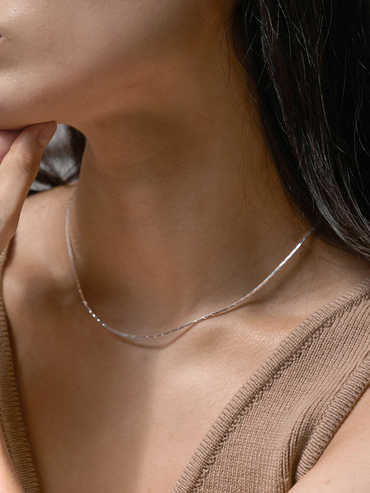 crescent chain necklace