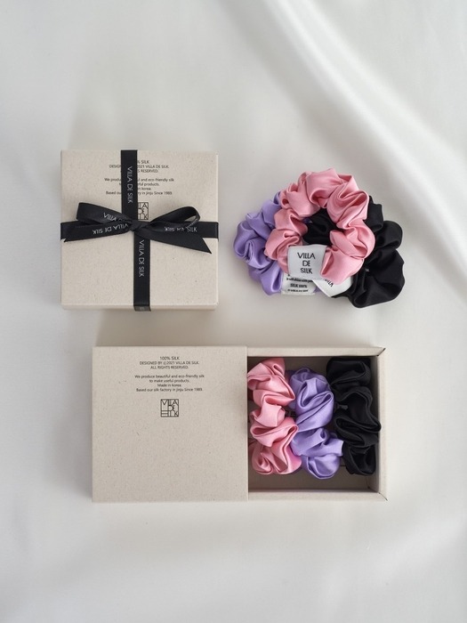 Baby scrunchie 3set (Pink/Purple/Black)