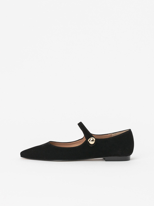 Loire Velvet Maryjane Flat Shoes_2 colors