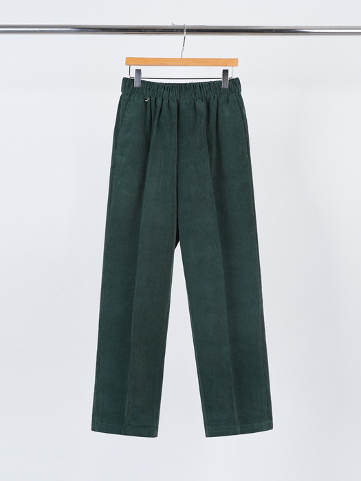 STRAIGHT FIT CORDUROY PANTS_GREEN